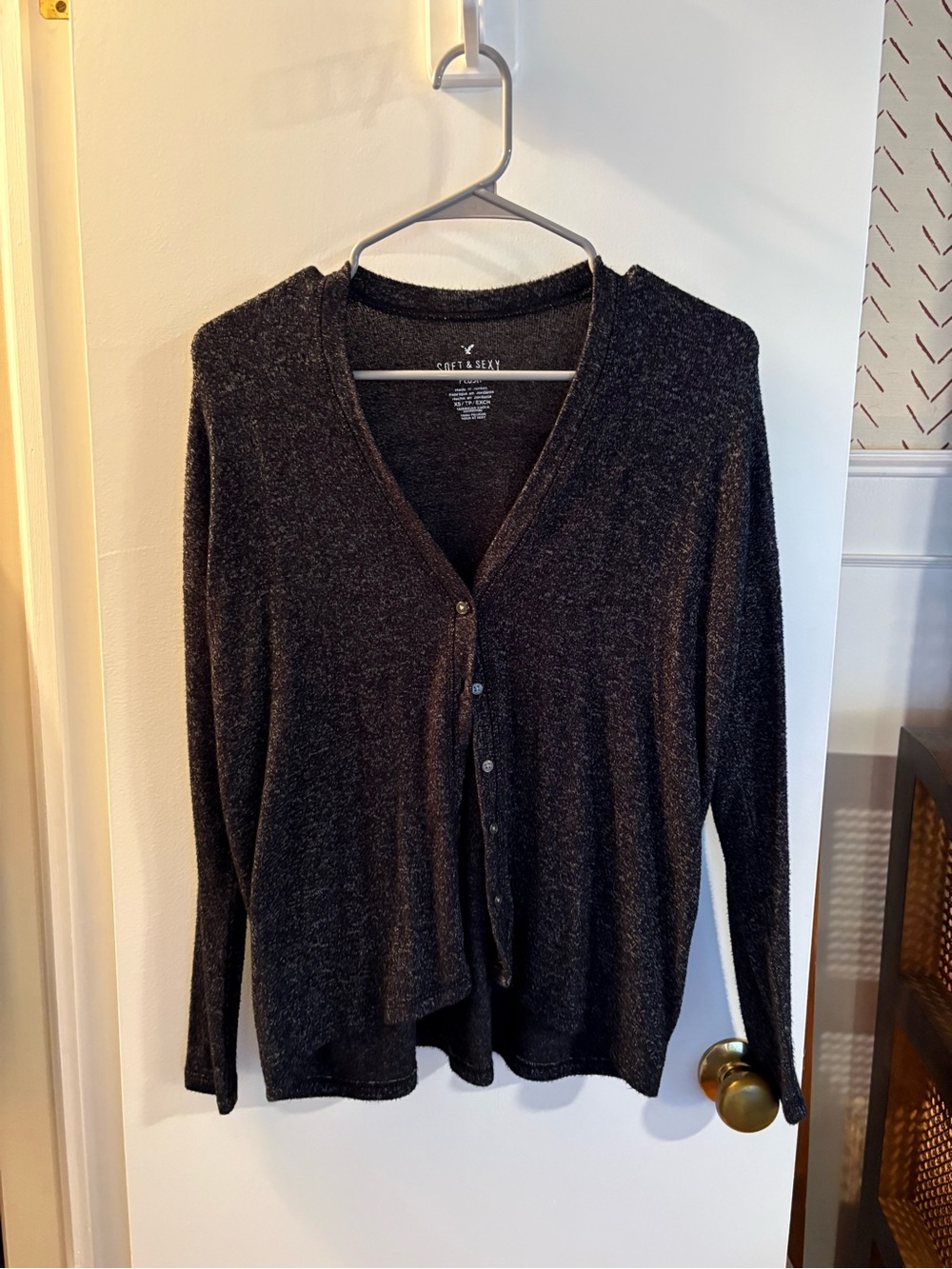 American Eagle | Soft & Sexy V-Neck Button Front Cardigan
